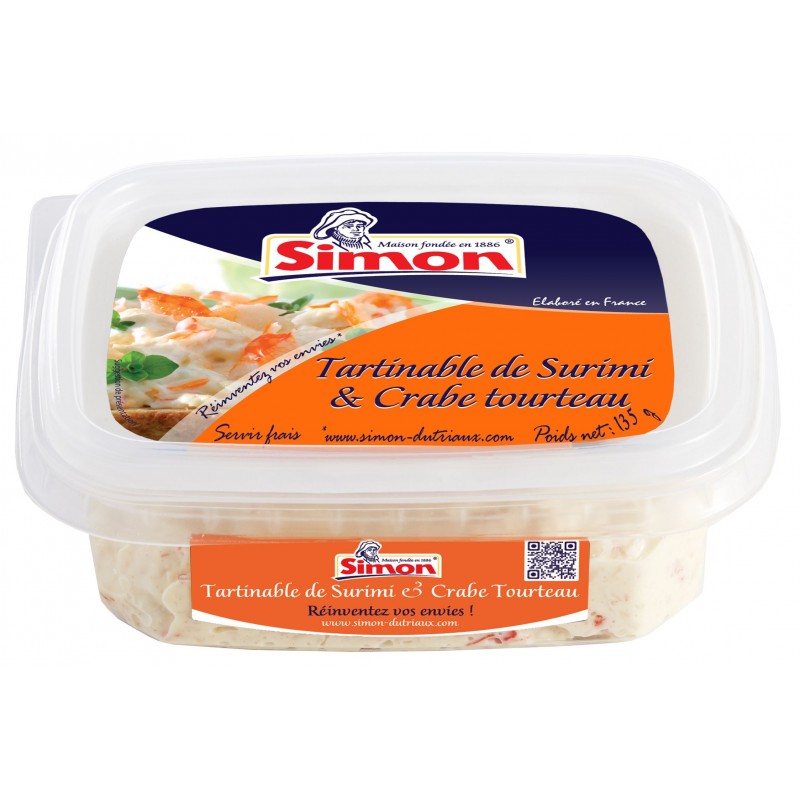 Tartinable de Surimi et Crabe 5 % - 135g