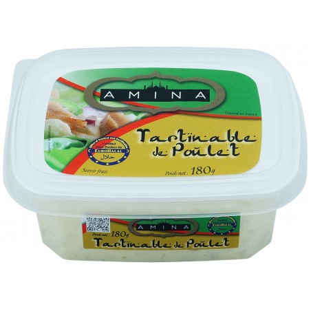 Tartinable de poulet halal "AMINA" - 160 g