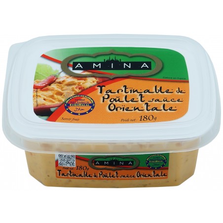 Tartinable de poulet sauce orientale "AMINA" halal - 160g