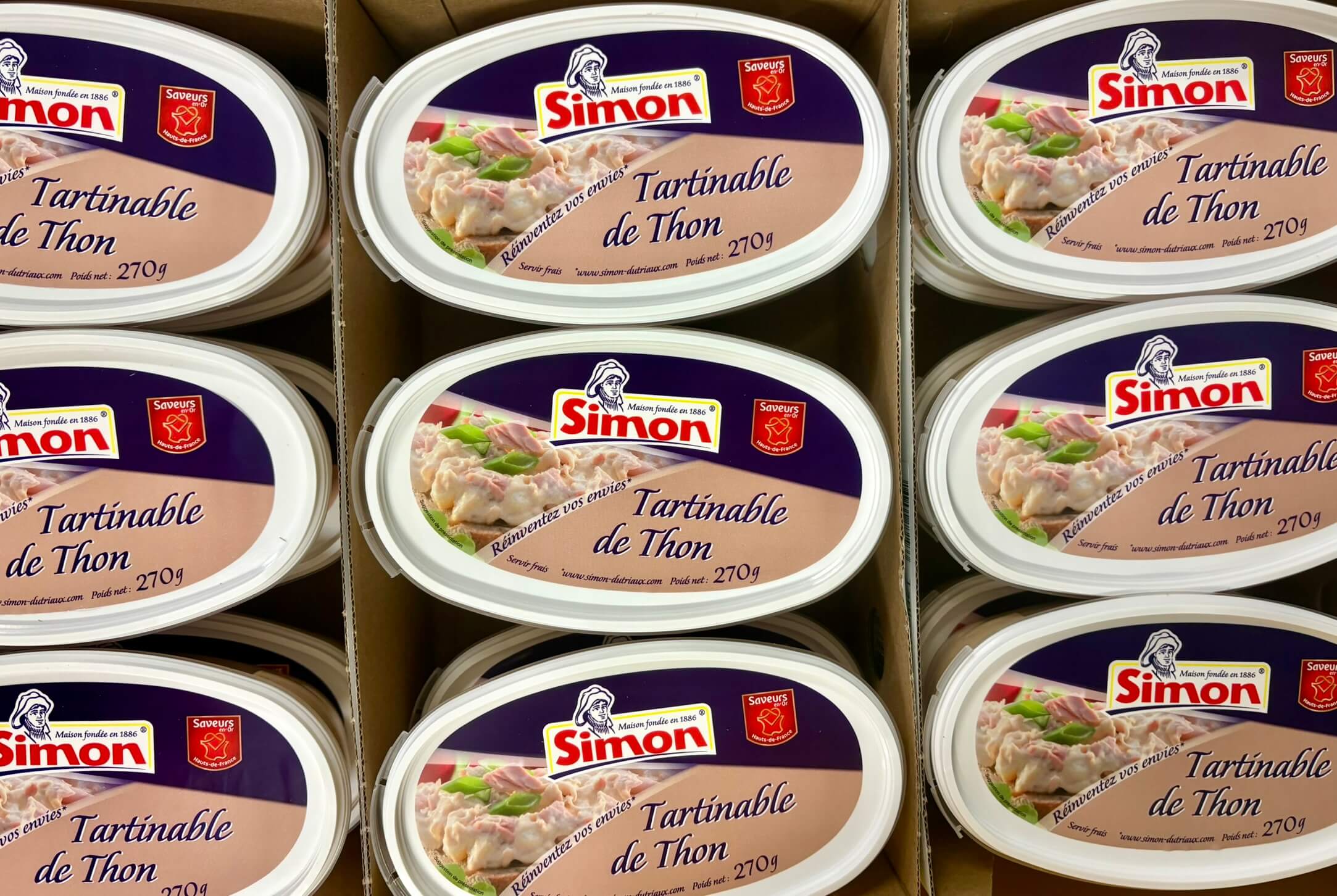 Tartinable de thon Simon Dutriaux, barquette 270 g